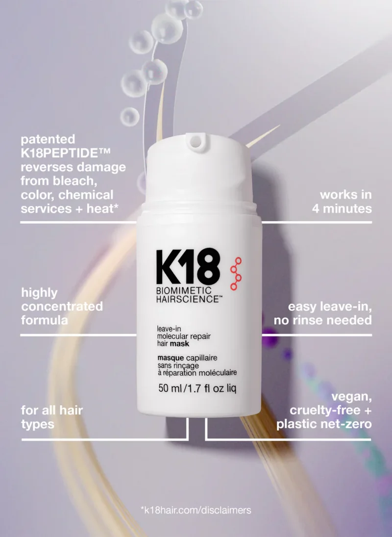 K-18 Full-size leave-in molecular repair hair mask - Image 3