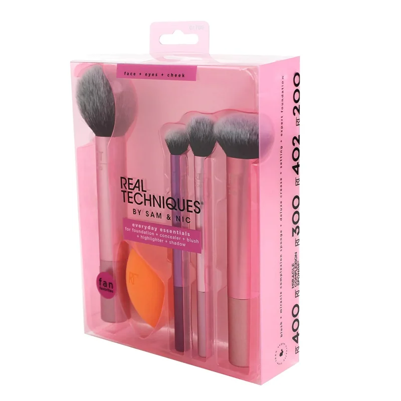 Real Techniques Everyday Essentials Makeup Brush Set - Image 2